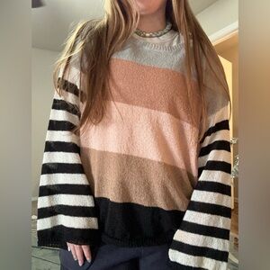 Listicle Beachy Striped Women’s Sweater
